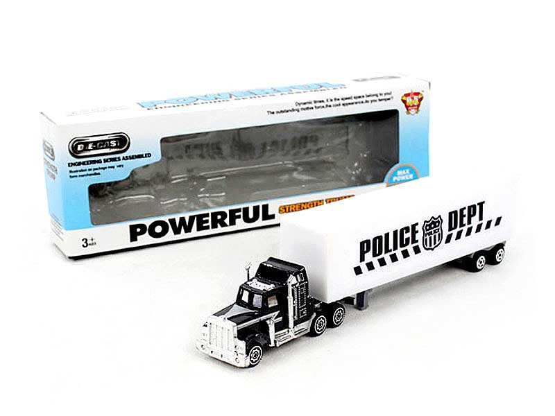 Die Cast Container Truck Free Wheel toys