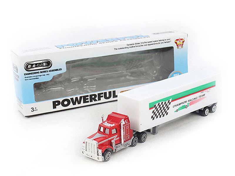 Die Cast Container Truck Free Wheel toys