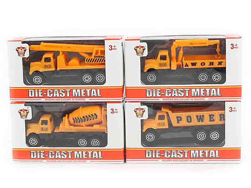 Die Cast Construction Truck Free Wheel(4S) toys