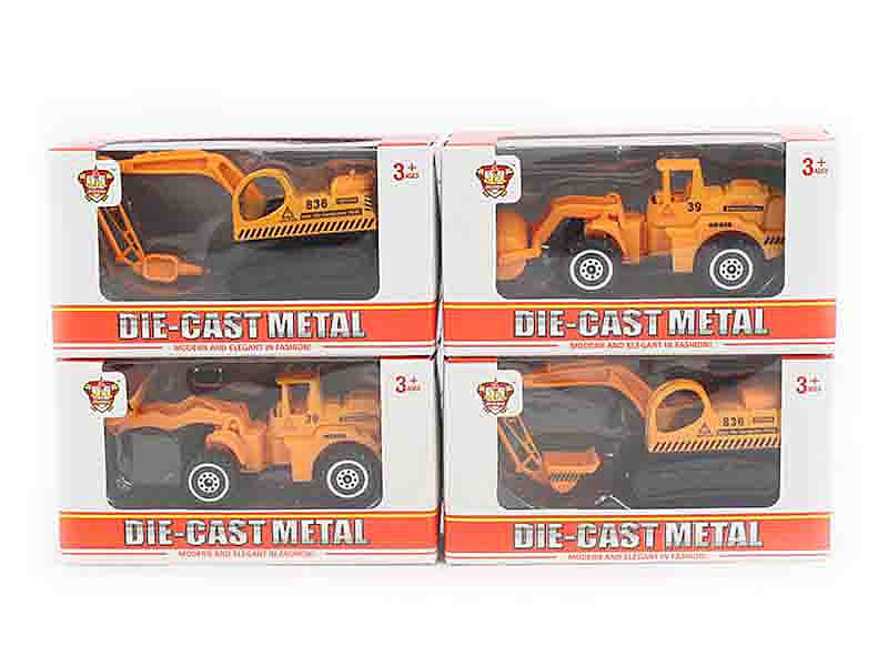 Die Cast Construction Truck Free Wheel(4S) toys