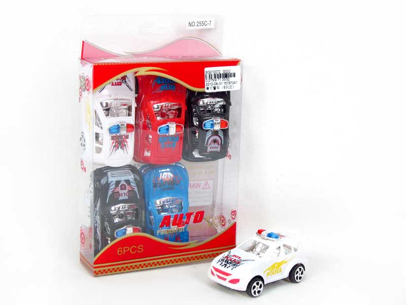 Free Wheel Police Car(6in1) toys