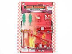 Free Wheel Fire Engine Set toys