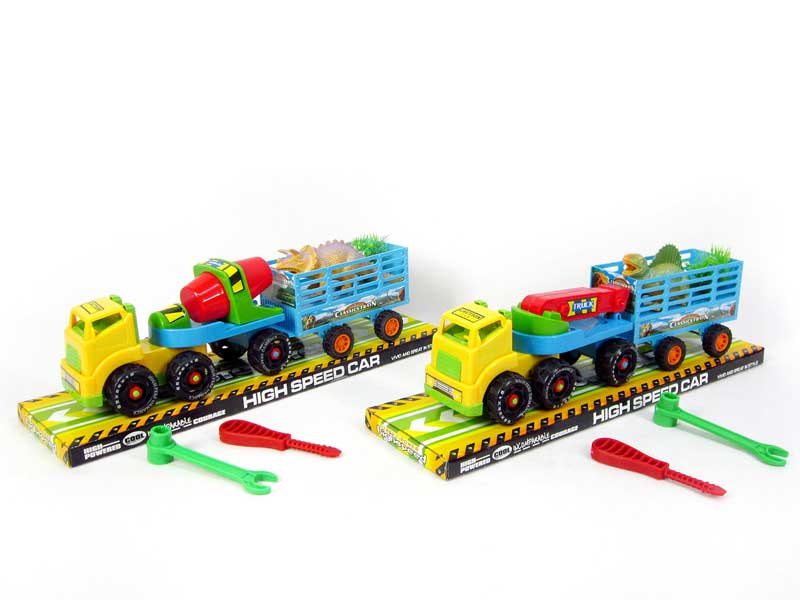 Free Wheel Diy Construction Truck(2S) toys