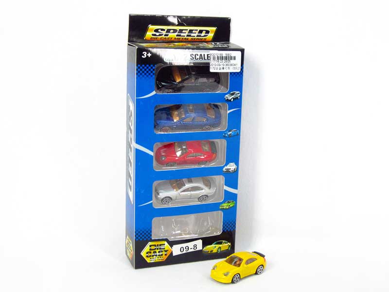 1:72 Die Cast Car Free Wheel(5in1) toys