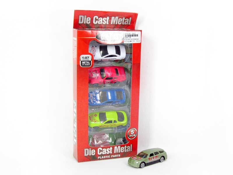 3inch Die Cast Car Free Wheel(5in1) toys