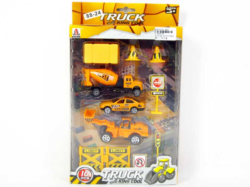 Free Wheel Construction Truck Set toys