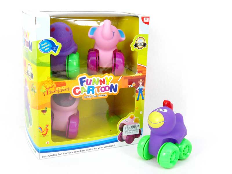 freewheel cartoon car(4in1) toys