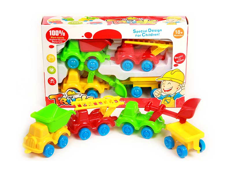 Free Wheel Construction Truck(4in1) toys