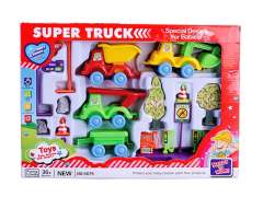 Free Wheel Construction Truck Set(4in1) toys