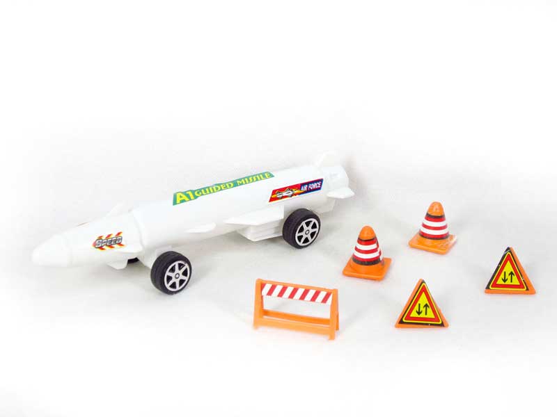 Free Wheel Guided Missile Set toys