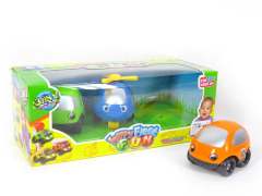 Free Wheel Cartoon Car(3in1) toys