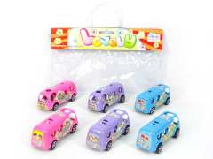 Free Wheel Cartoon Car(6in1) toys