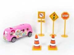 Free Wheel Cartoon Car Set toys