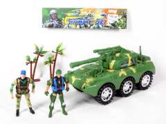 Free Wheel Armored Car & Soldier