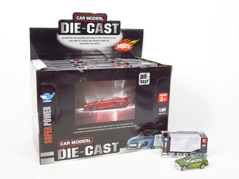 1:64 Die Cast Car Free Wheel(48in1) toys