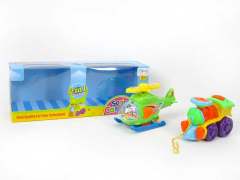Drag Train & Pull Line Airplane(2in1) toys