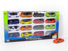 Die Cast Sports Car Free Wheel(16in1) toys