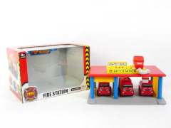 Free Wheel Fire Engine Set W/L_M