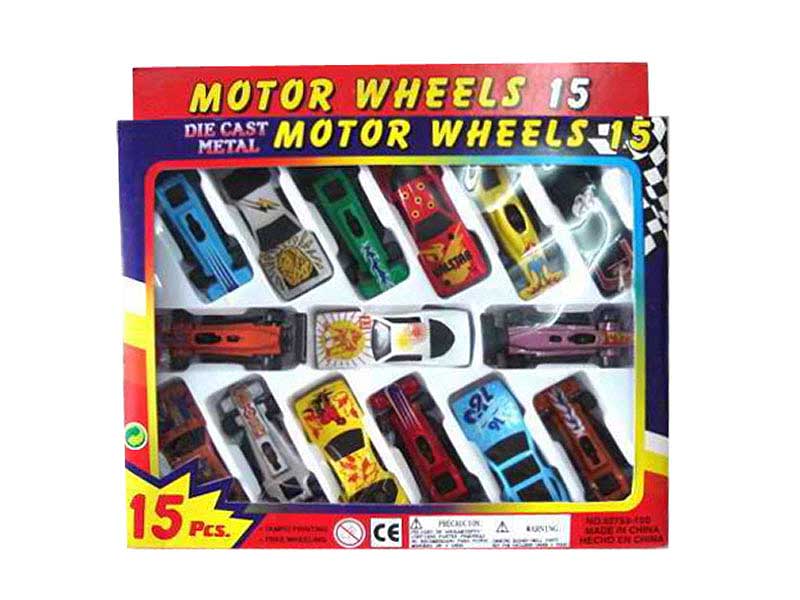 Die Cast Car Free Wheel(15in1) toys