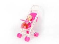 Free Wheel Go-cart & 3.5inch Doll toys