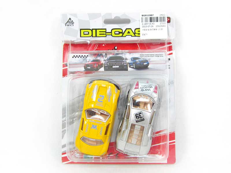 Die Cast Racing Car Free Wheel(2in1) toys