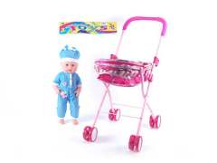 Go-cart & Doll W/IC