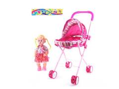 Go-cart & Doll Set W/IC
