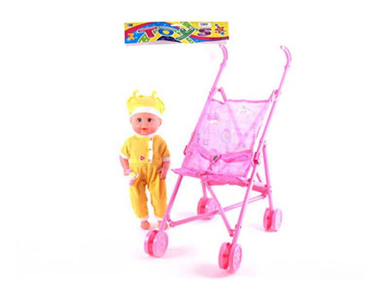 Go-cart & Doll W/IC toys