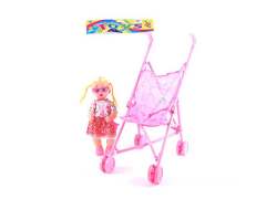 Go-cart & Doll Set W/IC