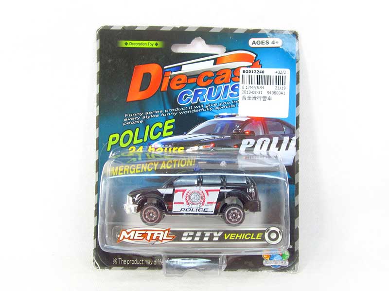 Die Cast Police Car Free Wheel toys