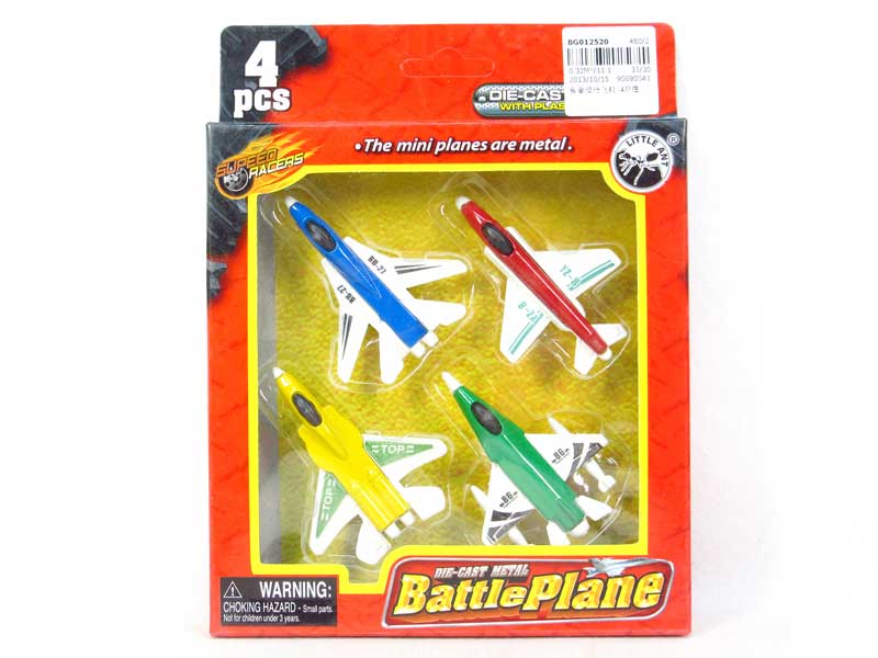 Die Cast Airplane Free Wheel(4in1) toys