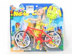 Free Wheel Bicycle & Doll toys