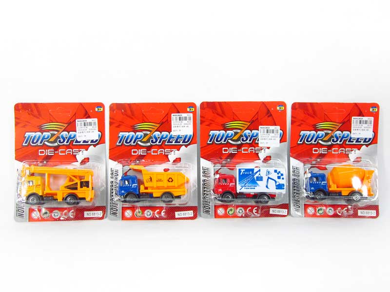 Die Cast Constrution Car Free Wheel(4S) toys
