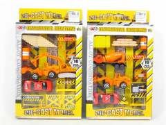Die Cast Construction Truck Set Free Wheel(2S) toys