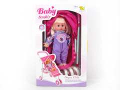 Baby Go-cart & 14inch Doll W/S