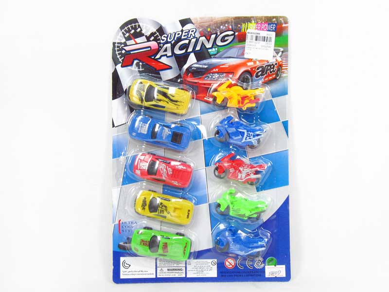 Free Wheel Motorcycle & Free Wheel Racing Car(10in1) toys