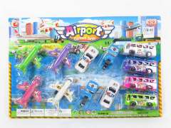 Free Wheel Plane & Car(12in1) toys