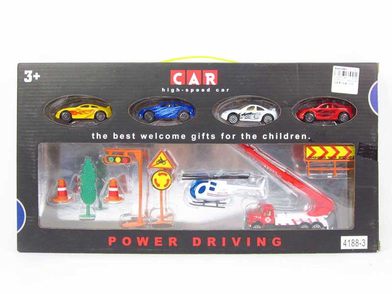 Die Cast Car Set Free Wheel(6in1) toys