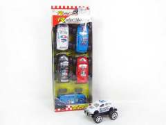 Free Wheel Cross-country Police Car(6in1)