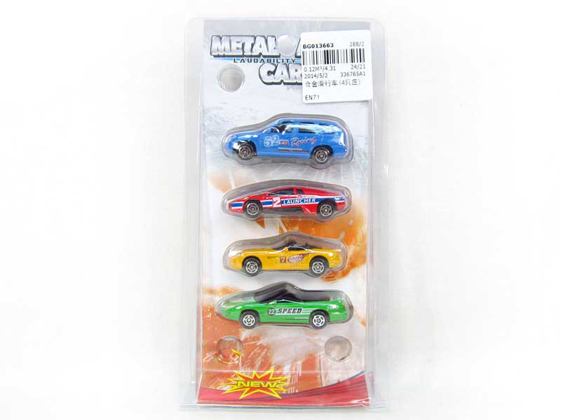 Die Cast Car Free Wheel(4in1) toys