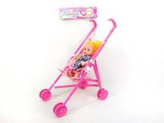 Baby Go-Cart & 12inch Doll