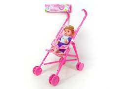 Baby Go-Cart & 12inch Doll