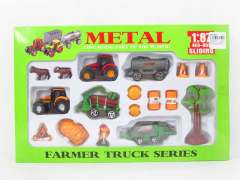 Die Cast Farmer Truck Free Wheel(2S)