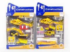 1:64 Die Cast Construction Truck Set Free Wheel(2S) toys
