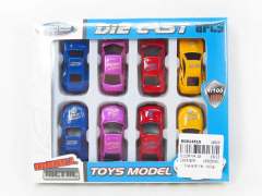 1:100 Die Cast Car Free Wheel(8in1) toys