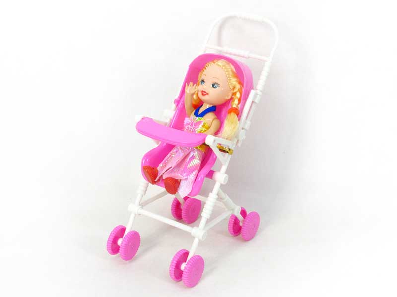 Free Wheel Go-cart & 3inch Doll toys