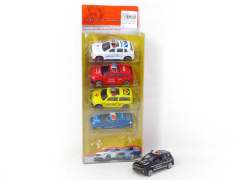 Die Cast Police Car Free Wheel(5in1) toys