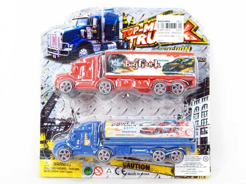 Free Wheel Container Truck & Tank Truck(2in1) toys