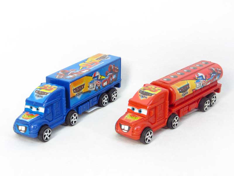 Free Wheel Container Truck & Tank Truck(2S2C) toys