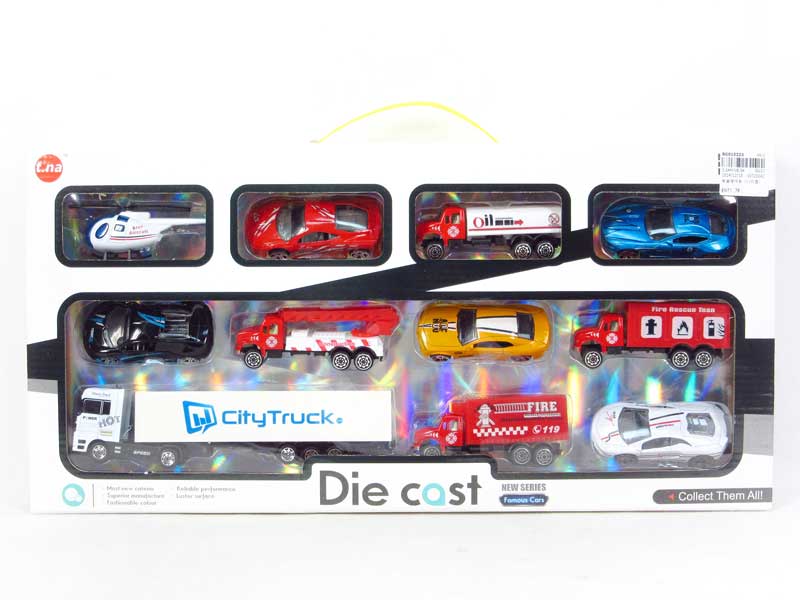 Die Cast Car Free Wheel(11in1) toys